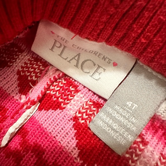 Festive Red Knit Leggings with Snowman and Penguin Pattern - Picture 3 of 3